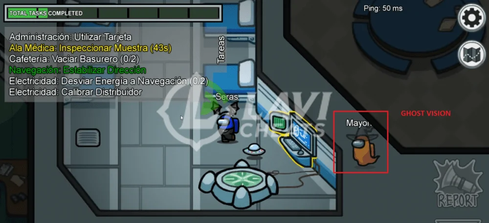 amongus ghostvision mod