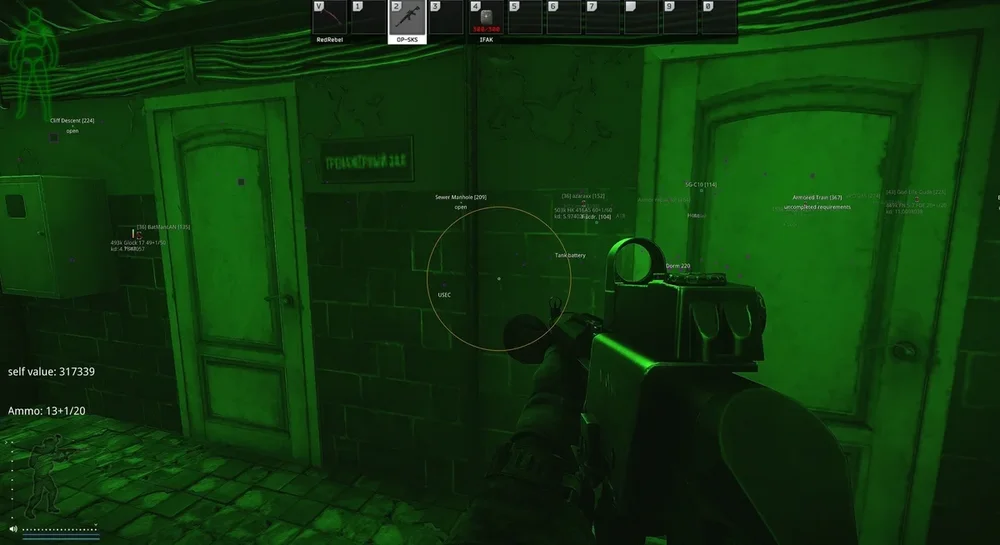 tarkov thermal vision