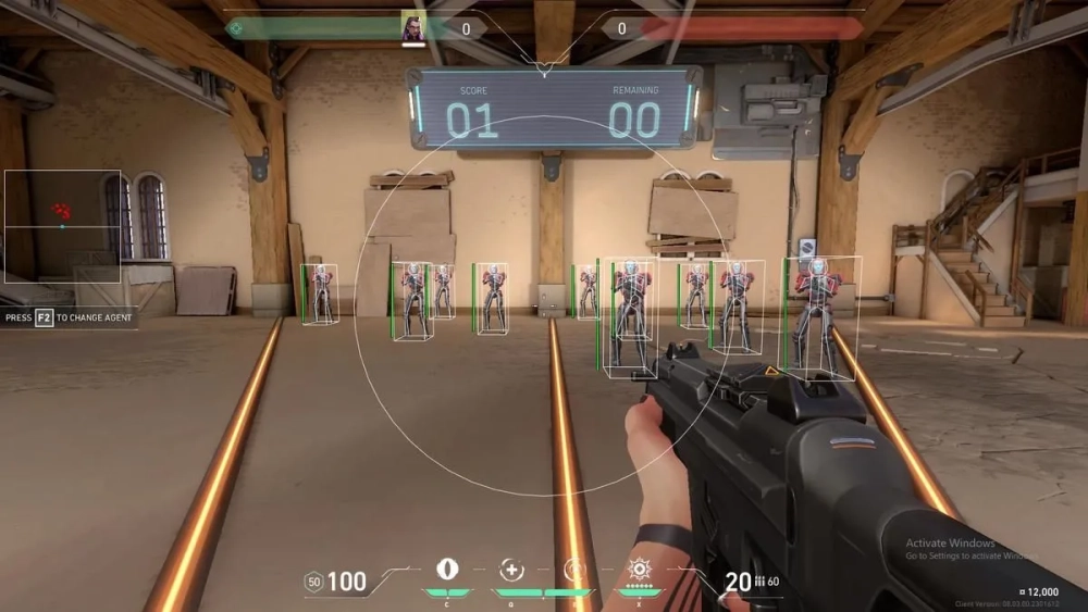 Valorant cheats in action