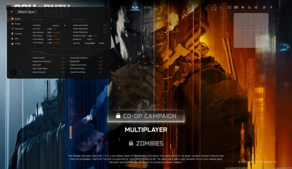 COD BlackOps 7 Mod Menu