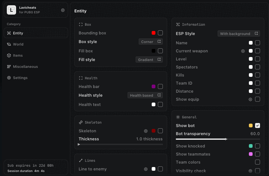 lavicheats pubg esp.gif