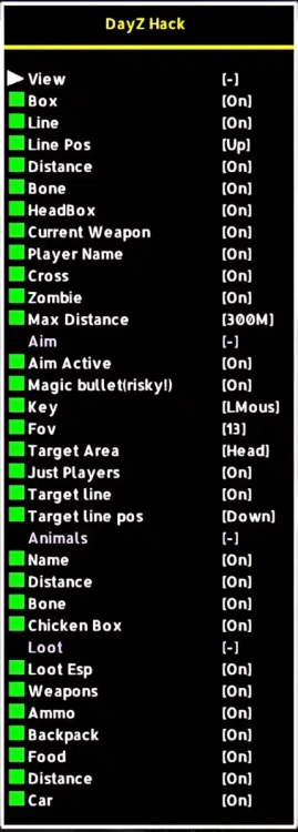 Dayz Scar menu.webp